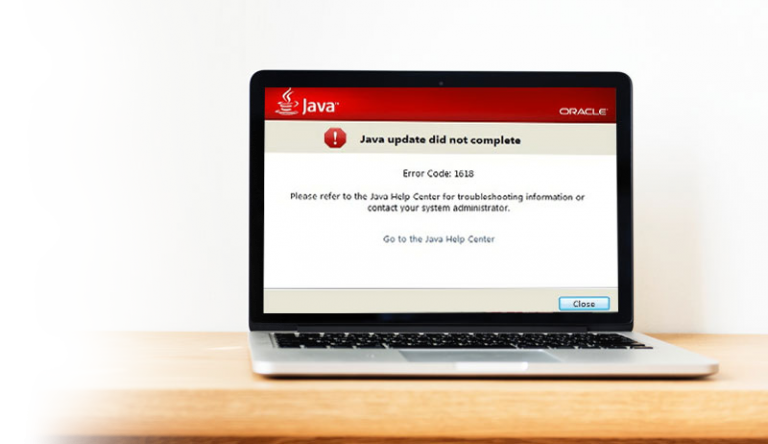 java error code 1618 known issue