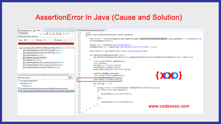AssertionError In Java (Cause and Solution)