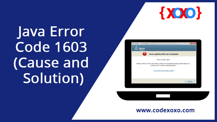 Java-Error-Code-1603-Cause-and-Solution