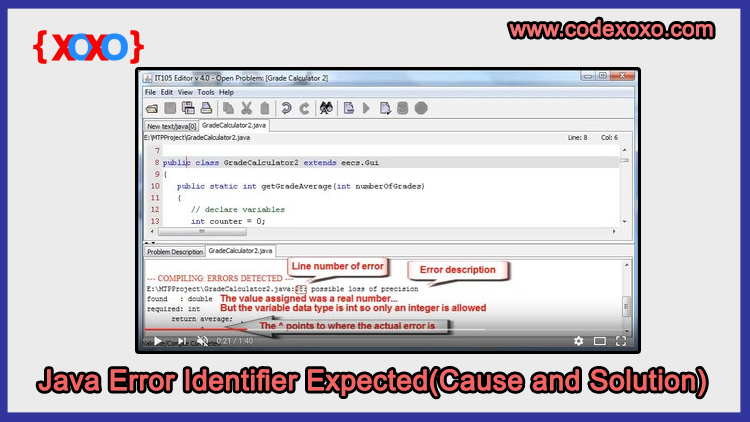 Java-Error-Identifier-Expected(Cause-and-Solution)