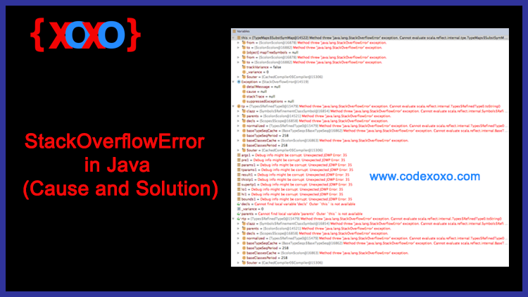 StackOverflowError in Java (Cause and Solution)